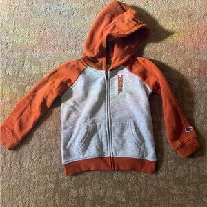 Champion Orange and Gray Sweatshirt Athletic Casual Wear